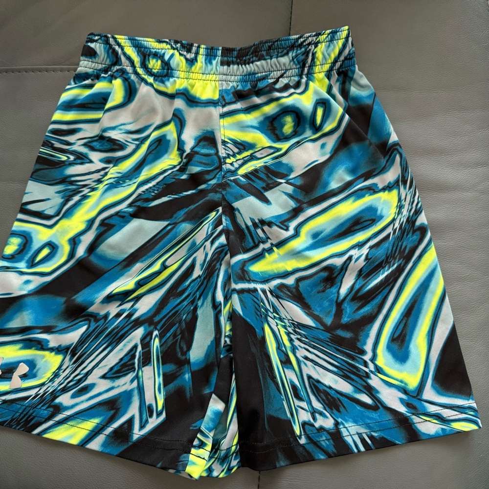 Under Armour Dynamic Blue and Yellow Shorts